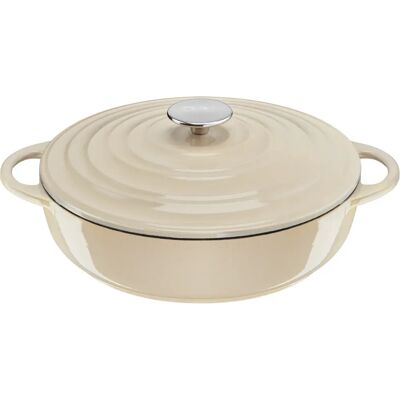 Tefal E25972 Støbejern Beige - Serveringspande Tefal E25972 Støbejern Beige - Serveringspande