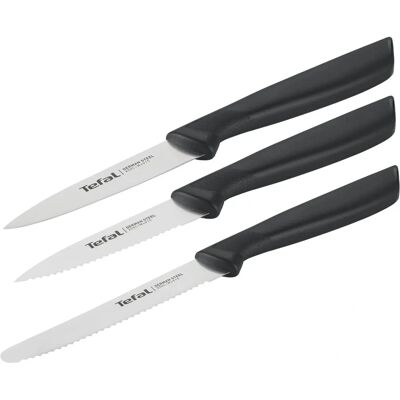 Tefal K2733S Colorfood - Messerset - Schwarz - Edelstahl Tefal K2733S Colorfood - Messerset - Schwarz - Edelstahl