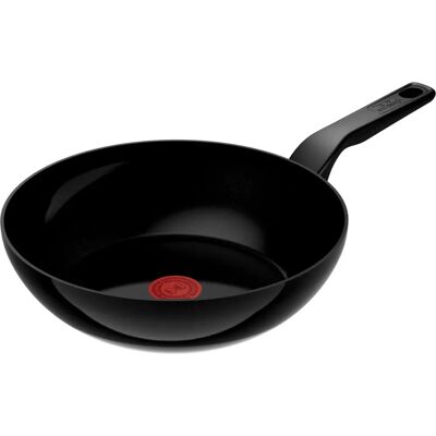 Tefal Renew Black Wok - 28 cm - Keramische Anti-aanbaklaag - Voor Alle Kookplaten Tefal Renew Black Wok - 28 cm - Keramische Anti-aanbaklaag - Voor Alle Kookplaten