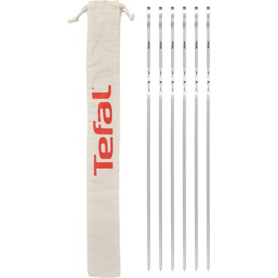 Tefal K185S7 Återanvändbara rostfria stålspett - Grilltillbehör Tefal K185S7 Återanvändbara rostfria stålspett - Grilltillbehör
