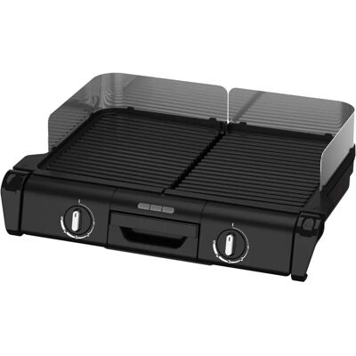 TEFAL TG800N Family-Grill - Inomhus- & Utomhus-elektrisk grill med avtagbara plattor TEFAL TG800N Family-Grill - Inomhus- & Utomhus-elektrisk grill med avtagbara plattor