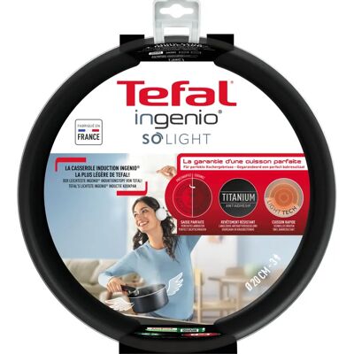 Ensemble de poêles Tefal L72330 - 20cm aluminium induction - Publicité Ensemble de poêles Tefal L72330 - 20cm aluminium induction - Publicité