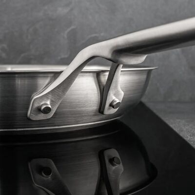 TEFAL - G7620404 - 24 cm - Ofläckt rostfritt stål - Stekpanna TEFAL - G7620404 - 24 cm - Ofläckt rostfritt stål - Stekpanna