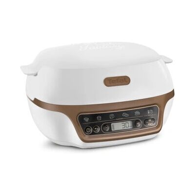 Tefal White Machine à Gâteaux - 5 Programmes, Grand Moule Antiadhésif - Appareil de Cuisine - Publicité Tefal White Machine à Gâteaux - 5 Programmes, Grand Moule Antiadhésif - Appareil de Cuisine - Publicité