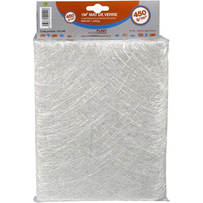 Tissu de verre Soloplast 450g/m² - Produit de renfort - Publicité Tissu de verre Soloplast 450g/m² - Produit de renfort - Publicité