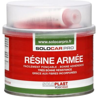 SOLOPLAST Résine armée Solocar Pro 1kg - Matériau de réparation durable - Publicité SOLOPLAST Résine armée Solocar Pro 1kg - Matériau de réparation durable - Publicité