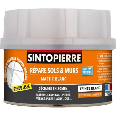 SINTO SA Sintopierre Mastic de Réparation - Mur & Sol - 170ML - Publicité SINTO SA Sintopierre Mastic de Réparation - Mur & Sol - 170ML - Publicité
