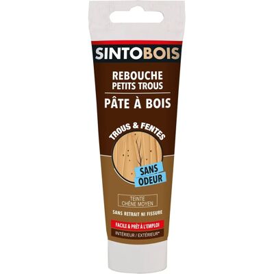 Pâte à bois à l'eau Sintobois - Chêne Moyen 80g - Publicité Pâte à bois à l'eau Sintobois - Chêne Moyen 80g - Publicité
