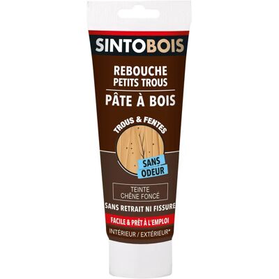 Sinto Pâte à Bois Chêne Foncé - Réparation - Pâte à bois - Publicité Sinto Pâte à Bois Chêne Foncé - Réparation - Pâte à bois - Publicité