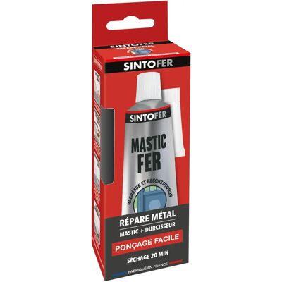 Sinto 115g + 10g Mastic et Durcisseur - Réparation Métal - Publicité Sinto 115g + 10g Mastic et Durcisseur - Réparation Métal - Publicité
