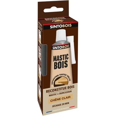 Sinto Mastic à bois - Chêne clair - 0,66L - Réparation du bois - Publicité Sinto Mastic à bois - Chêne clair - 0,66L - Réparation du bois - Publicité