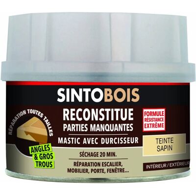 Sinto sapin 170ml - Mastic bois avec durcisseur - Publicité Sinto sapin 170ml - Mastic bois avec durcisseur - Publicité