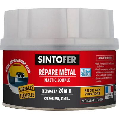 SINTO Pâte à Réparer Métal 330g - Pâte à Réparer Métal - Publicité SINTO Pâte à Réparer Métal 330g - Pâte à Réparer Métal - Publicité