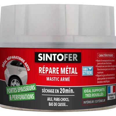 Sinto Mastic et Indurcisseur - Séchage Rapide, Dur comme Métal, 190g - Publicité Sinto Mastic et Indurcisseur - Séchage Rapide, Dur comme Métal, 190g - Publicité