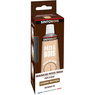 Sinto Mastic à bois - Réparation pour fissures et trous - Chêne moyen Sinto Mastic à bois - Réparation pour fissures et trous - Chêne moyen