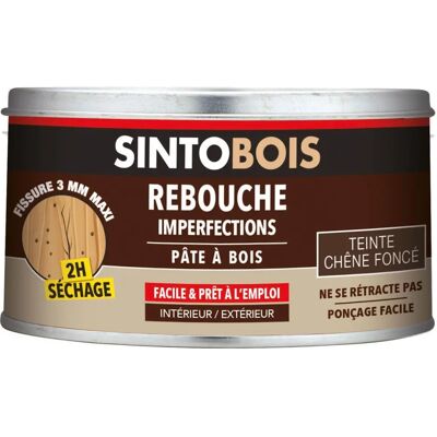 Sinto Stucco per Legno Noce Scuro - Riparazione Interno/Esterno - 250g Sinto Stucco per Legno Noce Scuro - Riparazione Interno/Esterno - 250g