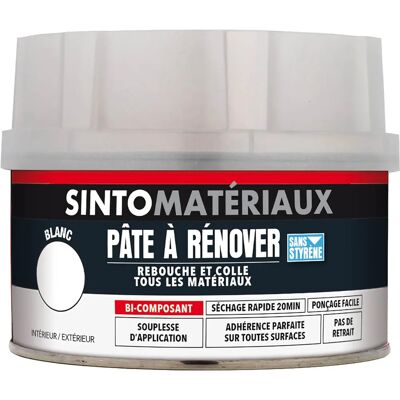 SINTO 820150 Pasta di Riparazione - Bianco - Asciugatura Veloce - Tipo di Riparazione SINTO 820150 Pasta di Riparazione - Bianco - Asciugatura Veloce - Tipo di Riparazione