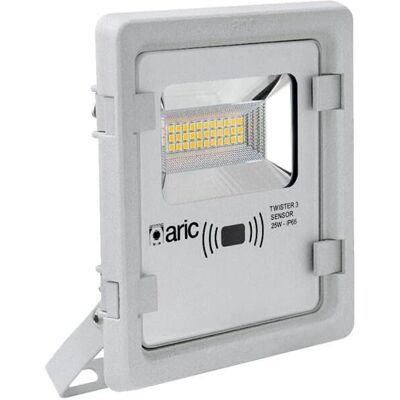 Projecteur Aric - Capteur, 25W, 3000K, Gris - Publicité Projecteur Aric - Capteur, 25W, 3000K, Gris - Publicité