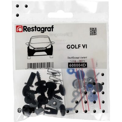 Restagraf voorbumper bevestigingsset - Reparatieset Restagraf voorbumper bevestigingsset - Reparatieset