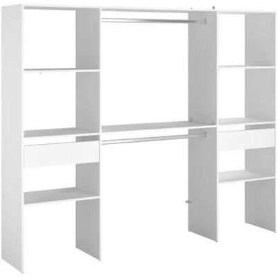 ARTIC Garde-robe Blanc - 220x40x180cm - Publicité ARTIC Garde-robe Blanc - 220x40x180cm - Publicité