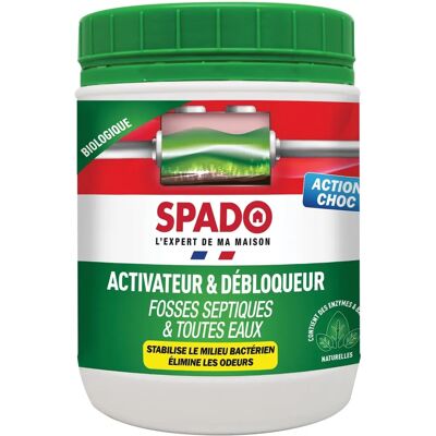 Traitement biologique Spado 500g - Fosse septique - Publicité Traitement biologique Spado 500g - Fosse septique - Publicité