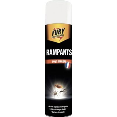 Insecticide Fury - Tous rampants - Aérosol 400 ml Citronnelle - Publicité Insecticide Fury - Tous rampants - Aérosol 400 ml Citronnelle - Publicité