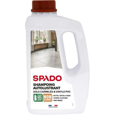 Shampoing auto-lustrant Spado Expert pour carrelages et sols plastiques - Publicité Shampoing auto-lustrant Spado Expert pour carrelages et sols plastiques - Publicité