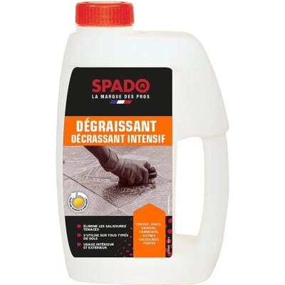 Spado Decrass'tout 1L - Nettoyant sols très encrassés - Publicité Spado Decrass'tout 1L - Nettoyant sols très encrassés - Publicité