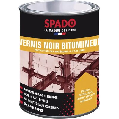 SPADO Vernis Noir 1L Protecteur - Vernis - Publicité SPADO Vernis Noir 1L Protecteur - Vernis - Publicité
