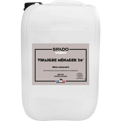 Vinaigre blanc Gloss 20° - Sans parfum - Bidon 10L - Publicité Vinaigre blanc Gloss 20° - Sans parfum - Bidon 10L - Publicité