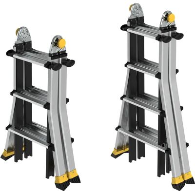 Centaure TT4 - Échelle télescopique en aluminium - Réglable, Compacte, 4x4 Barreaux Centaure TT4 - Échelle télescopique en aluminium - Réglable, Compacte, 4x4 Barreaux
