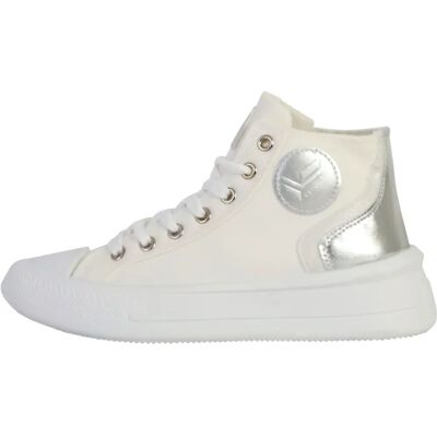 Dam Sneakers KAPORAL Cano Iris Vit Hög Häl - Sneakers Dam Sneakers KAPORAL Cano Iris Vit Hög Häl - Sneakers