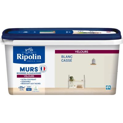 RIPOLIN Vernice Bianca Velluto per Muri e Radiatori RIPOLIN Vernice Bianca Velluto per Muri e Radiatori