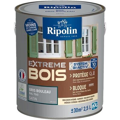 Ripolin Graue Birke Holzfarbe - UV & Stoßfest - 2,5L Ripolin Graue Birke Holzfarbe - UV & Stoßfest - 2,5L