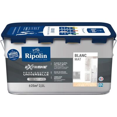 Peinture acrylique Ripolin Underlay Extreme - Blanc - 2,5L Peinture acrylique Ripolin Underlay Extreme - Blanc - 2,5L