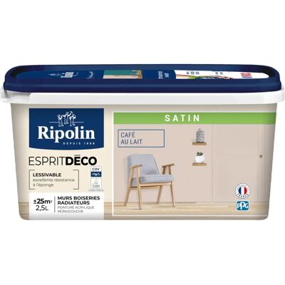 Ripolin Esprit de Deco Pintura Multiusos Café con Leche Satin - 2.5L Ripolin Esprit de Deco Pintura Multiusos Café con Leche Satin - 2.5L