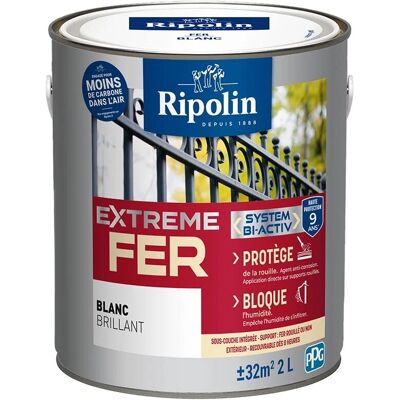 Peinture blanche antirouille RIPOLIN - Type de peinture - Publicité Peinture blanche antirouille RIPOLIN - Type de peinture - Publicité