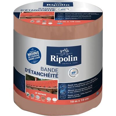 Cinta selladora Ripolin 10 m x 10 cm - Impermeable Resistente UV Multiuso Cinta selladora Ripolin 10 m x 10 cm - Impermeable Resistente UV Multiuso