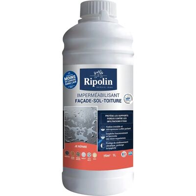 RIPOLIN - Imperméabilisant incolore pour façades et sols 1l - Imperméabilisateur - Publicité RIPOLIN - Imperméabilisant incolore pour façades et sols 1l - Imperméabilisateur - Publicité