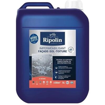 RIPOLIN Imperméabilisant - Finition satinée - 5L - Imperméable - Publicité RIPOLIN Imperméabilisant - Finition satinée - 5L - Imperméable - Publicité