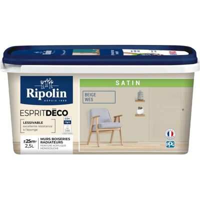 RIPOLIN Beige Satin Peinture Polyvalente - Peinture - Publicité RIPOLIN Beige Satin Peinture Polyvalente - Peinture - Publicité