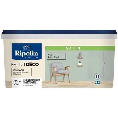 Peinture Satinée Ripolin - Résistante pour Intérieur - Publicité Peinture Satinée Ripolin - Résistante pour Intérieur - Publicité