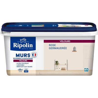 RIPOLIN Rose Peinture Velours Intérieur - Publicité RIPOLIN Rose Peinture Velours Intérieur - Publicité