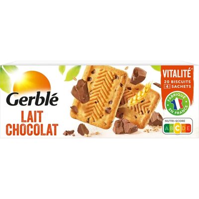 Gerblé - 99153 - chocolat au lait - 12 x 20 biscuits - Cookies - Publicité Gerblé - 99153 - chocolat au lait - 12 x 20 biscuits - Cookies - Publicité