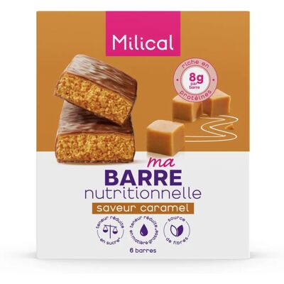 Barres Hyperprotéinées Caramel Milical - Snack Minceur - Publicité Barres Hyperprotéinées Caramel Milical - Snack Minceur - Publicité