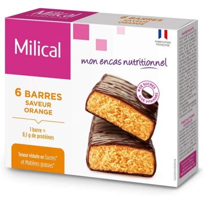 Barres Milical Orange - Contrôle du poids - Publicité Barres Milical Orange - Contrôle du poids - Publicité