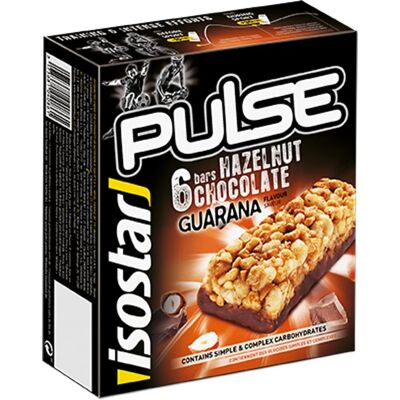 Barra de Energía Isostar Pulse Avellanas - Snack Deportivo Barra de Energía Isostar Pulse Avellanas - Snack Deportivo