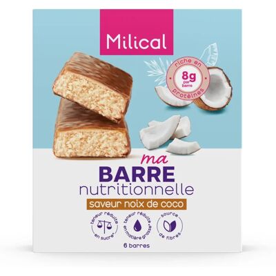 Barres Hyperprotéinées Coco Milical - Collation Minceur - Publicité Barres Hyperprotéinées Coco Milical - Collation Minceur - Publicité