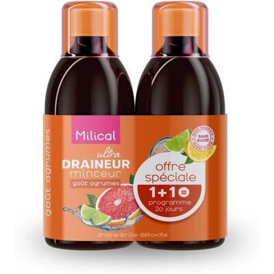 Milical Ultra Agrumes - Boisson Drainante - Soutien à l’Élimination de l’Eau - Publicité Milical Ultra Agrumes - Boisson Drainante - Soutien à l’Élimination de l’Eau - Publicité