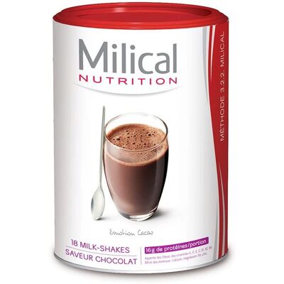 Milk-shake Hyperprotéiné Milical - Chocolat - Perte de poids - Publicité Milk-shake Hyperprotéiné Milical - Chocolat - Perte de poids - Publicité